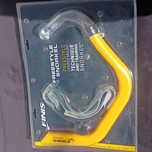 FINIS Freestyle Snorkel Center-Mount Swim Training Aid Yellow Pro Technique 🏊‍♂